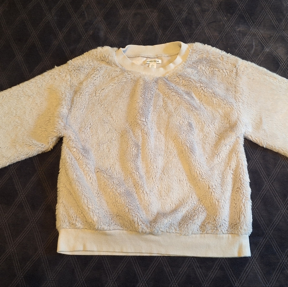 Nordstrom Cream Plush Sweater Relaxed Fit